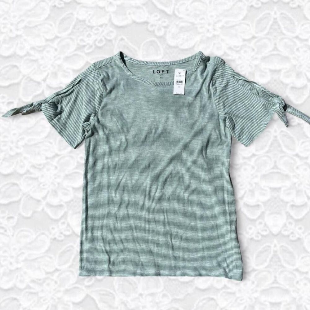 Loft Women's Green and Blue Blouse